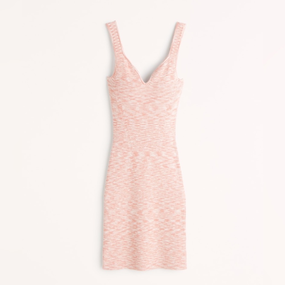 NWT Abercrombie & Fitch Elevated Knit Notch-Neck Mini Dress